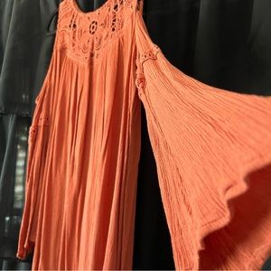 Fall off-the-shoulder dress